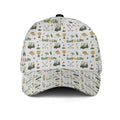 Golf Is Life Vintage Icon Pattern Hat - Funny Golf Gift for Golfers golf hat