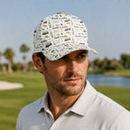 Golf Is Life Vintage Icon Pattern Hat - Funny Golf Gift for Golfers