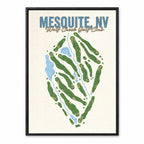 mesquite course map in Texas USA