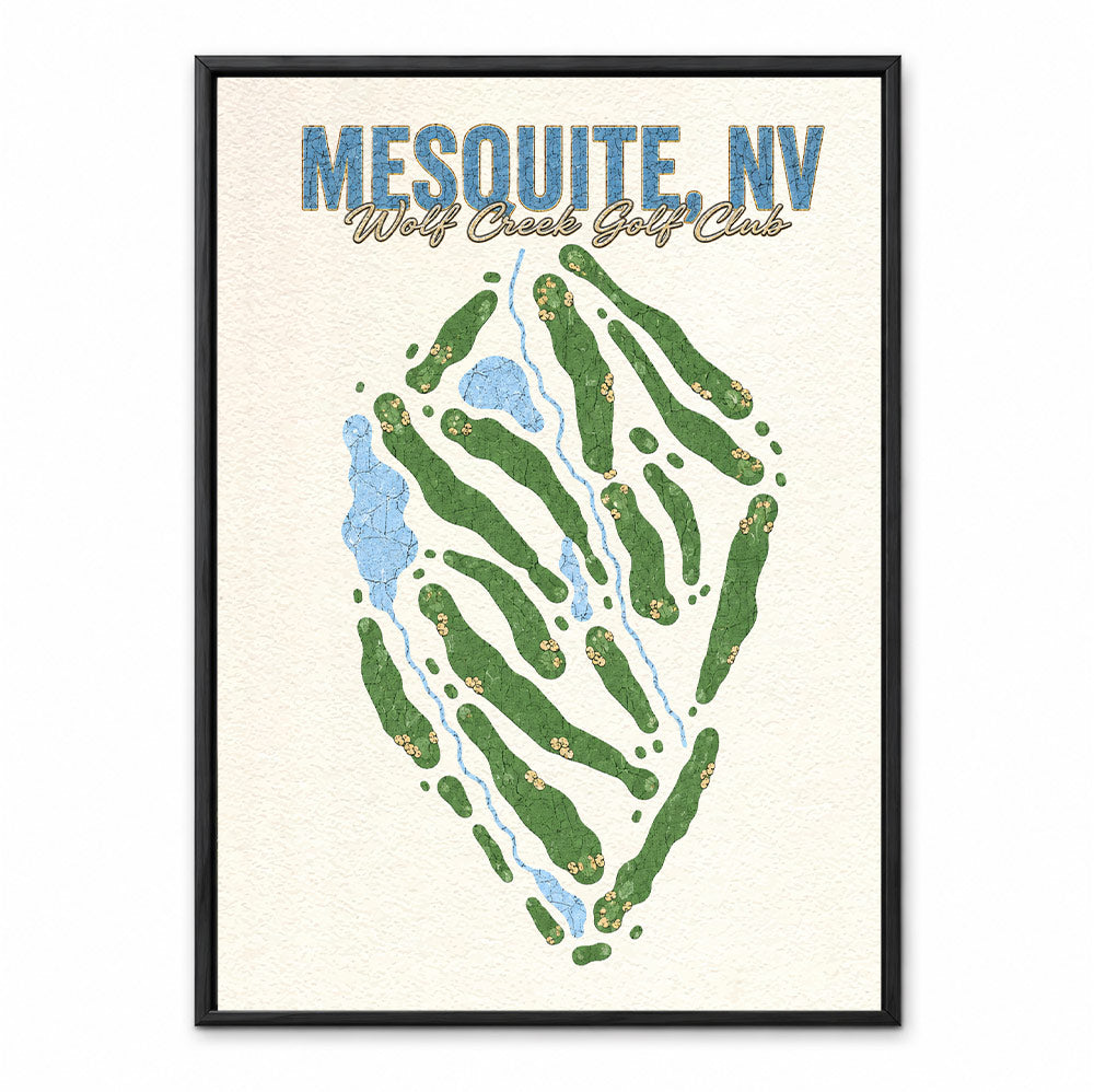 mesquite course map in Texas USA