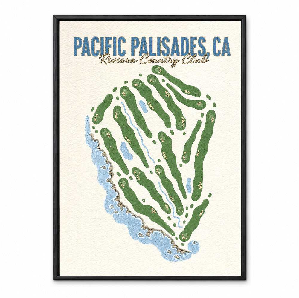pacific palisades course map in California USA