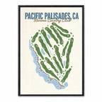 pacific palisades course map in California USA
