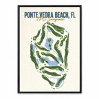 ponte vedra beach course map in Florida USA